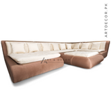 13.5 SEATER CORNOR CLASSIC COUCH & TABLE