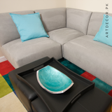 6 SEATER CORNOR CLASSIC COUCH & TABLE