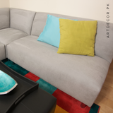 6 SEATER CORNOR CLASSIC COUCH & TABLE